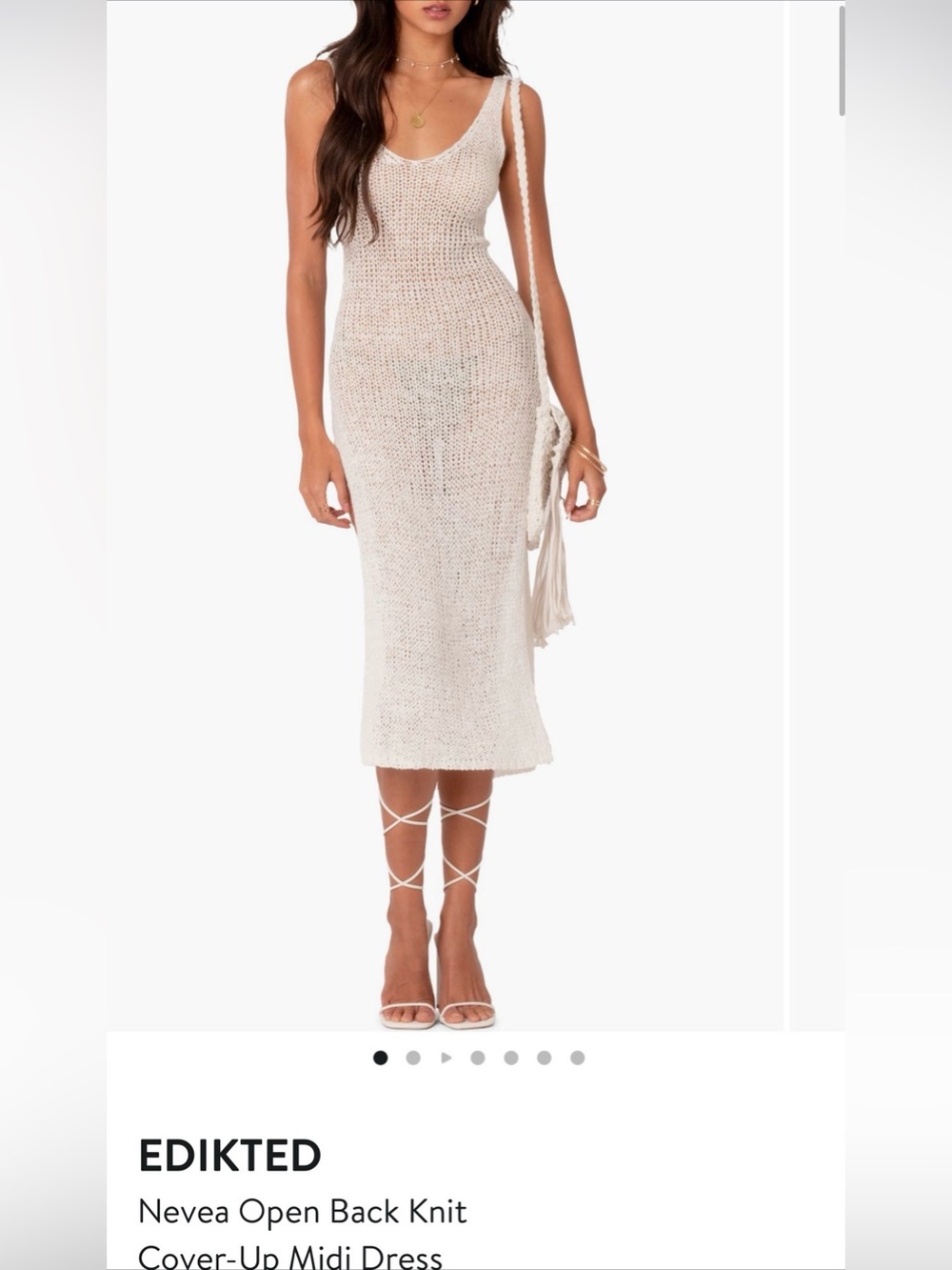 Knit cover up dress
